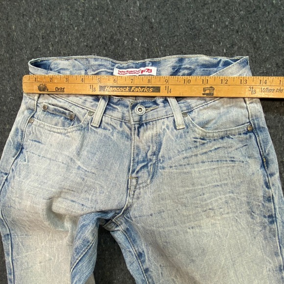Pepe Jeans Y2K Women 25 F73 Light Wash Straight Leg Low Rise Denim Jeans Faded - Picture 11 of 12